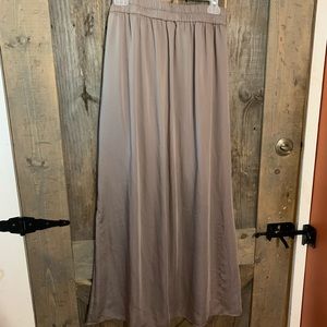 Silk feel maxi skirt